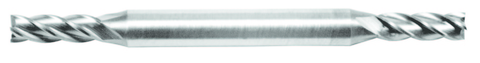 1/8 4 flute , M42 Square Double End, Center Cut, 3/16 Shank, 3/8 LOC x 2-1/4 OAL